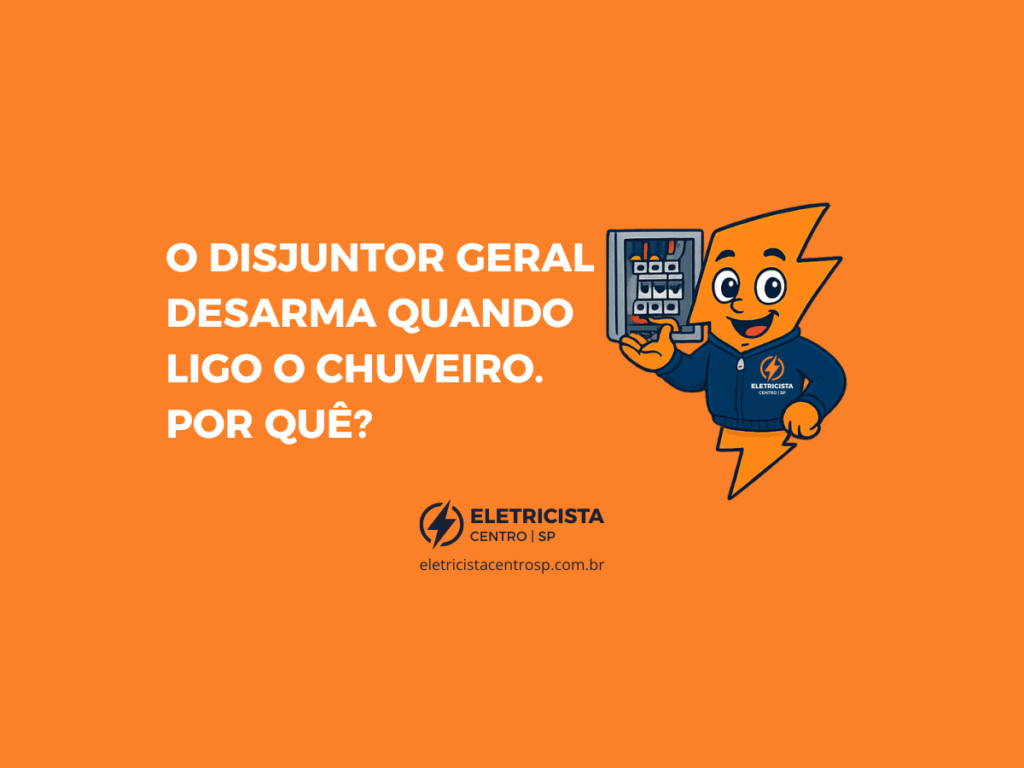 O disjuntor geral desarma quando ligo o chuveiro. Por quê?